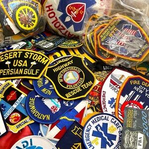 Highly Collectible Police|fire||EMT| patches. A bag of 30 mystery patches.​​​
